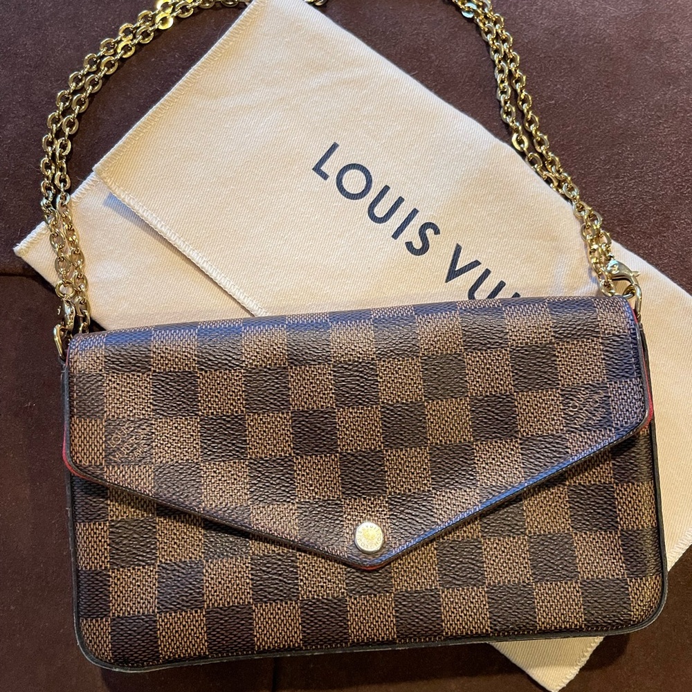 Louis Vuitton Felicie pochette Damier Ebene